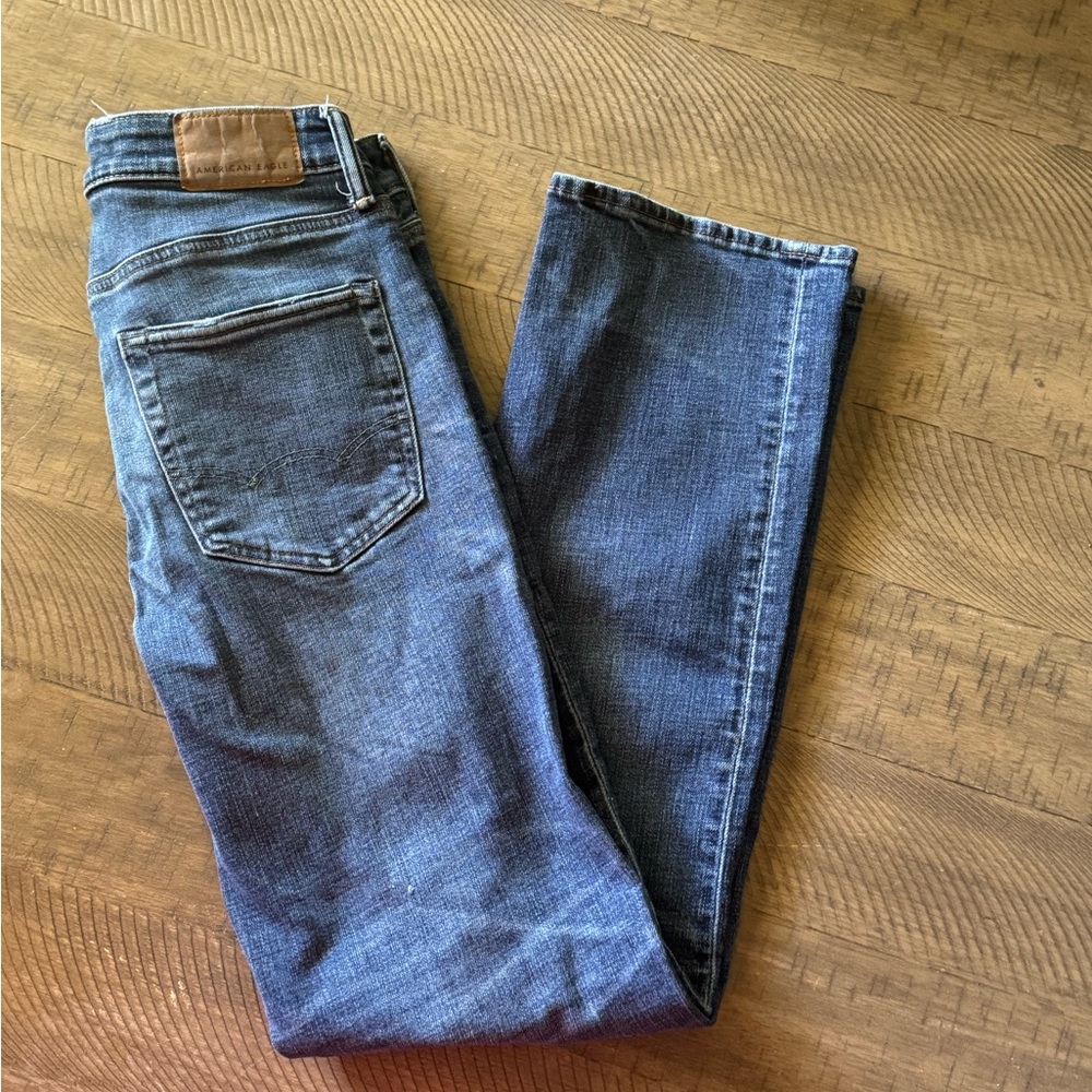 American Eagle Outfitters Blue Straight Jeans